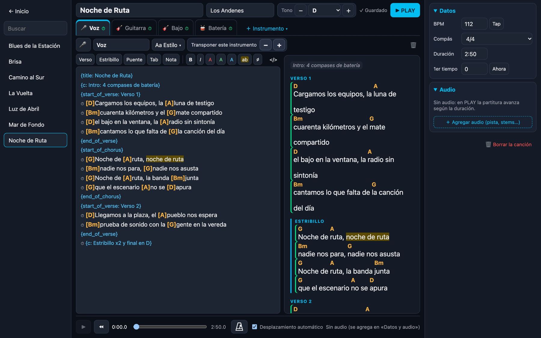Editor en la computadora